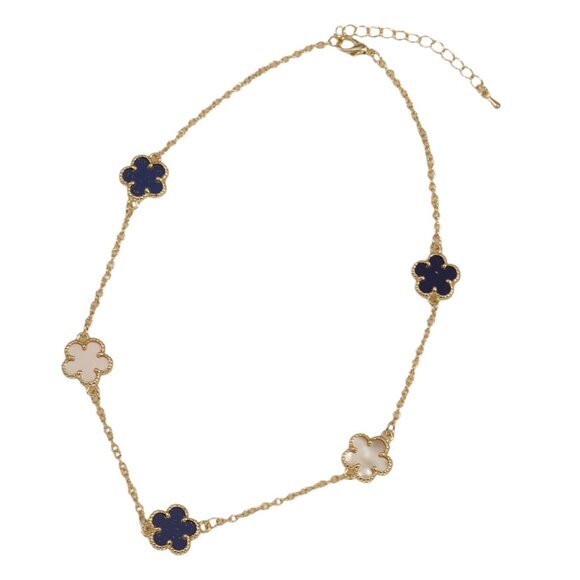 5 CLOVER 2 SIDED GOLD NECKLACE, EXCELLENT QUALITY!! - Picture 4 of 6